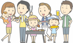 Clipart - Family Barbecue (#1)