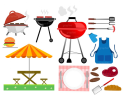 Clipart Barbecue, clipart BBQ, clipart grill, Vector, Family ...