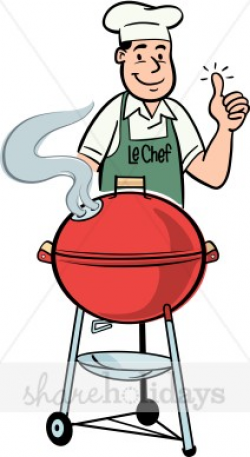 Grilling Father Clipart | Fathers Day Clipart & Backgrounds