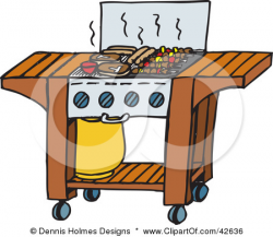 42636-Clipart-Illustration-Of-Steaks-Hot-Dogs-And-Kebobs-Cooking-On ...