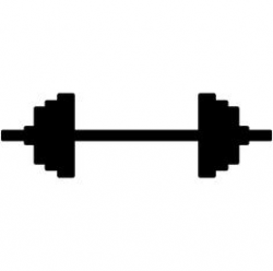 Barbell silhouette clip art. Download free versions of the image in ...