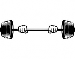 28+ Collection of Weight Lifting Bar Clipart | High quality, free ...