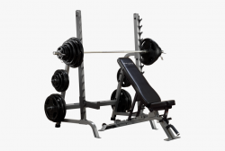 Weight Clipart Bench Press Bar - Weight Rack With Bench ...