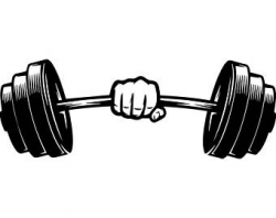Unusual Idea Weightlifting Clipart Barbell Clip Art Etsy - cilpart