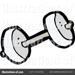 Barbells Clipart #1185185 - Illustration by lineartestpilot