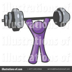 Barbell Clipart #219261 - Illustration by Leo Blanchette