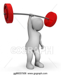 Stock Illustration - Weight lifting means workout equipment and ...