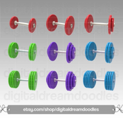 Dumbbell Clipart, Barbell Clipart, Exercise Clipart, Workout Clipart ...