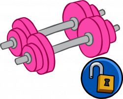 Pink Hand Weights | Club Penguin Wiki | FANDOM powered by Wikia
