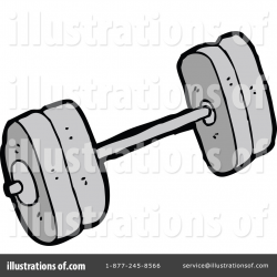 Dumbbell Clipart #1237528 - Illustration by lineartestpilot
