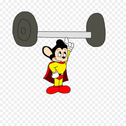 Mighty Mouse Olympic weightlifting Weight training Dumbbell Clip art ...
