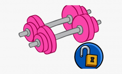 Dumbbells Clipart Fitness - Pink Dumbbells Clipart Png ...