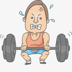 A Barbell Sweating Man, Difficulty, Strenuous, Sweaty PNG Image and ...