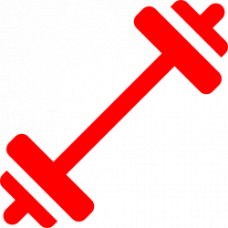 Free red barbell icon - Download red barbell icon
