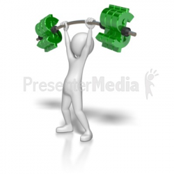 Stick Figure Lifting Dollar Weights - Sports and Recreation - Great ...