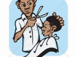 barber clipart funny barber cartoon holding scissors and hairdryer ...