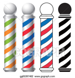 Vector Clipart - Barber shop pole. Vector Illustration ...