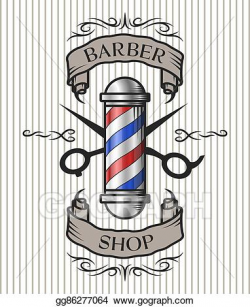 Vector Art - Barber shop emblem. Clipart Drawing gg86277064 ...
