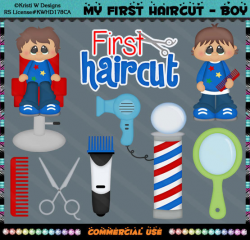 My First Haircut Boy, Barber Shop - Instant Download - Commercial ...