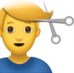 Download Man Getting Haircut Iphone Emoji Icon in JPG and AI | Emoji ...
