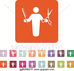 Vector Stock - The barber avatar icon. barbershop and hairdresser ...
