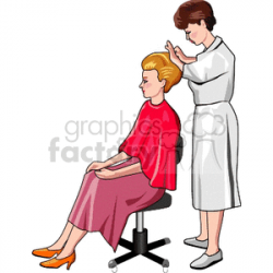 hairdresser. Royalty-free clipart # 160231