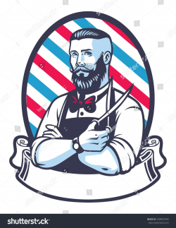stock-vector-retro-illustration-of-barber-man-248507959.jpg (1235 ...