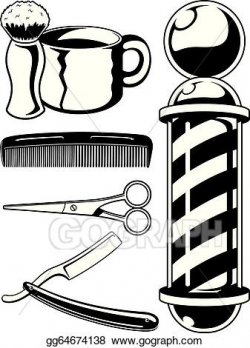 EPS Vector - Barber shop graphic elements. Stock Clipart ...