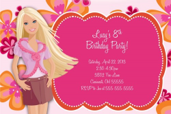 Invitation Card Barbie Design - techllc.info