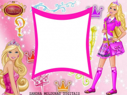 Barbie clipart border - Pencil and in color barbie clipart border