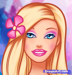 How to Draw Barbie Easy | art | Pinterest | Barbie cartoon, Cartoon ...