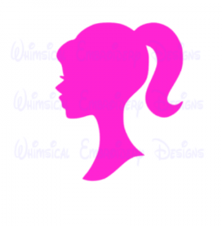 Barbie Head Silhouette Cut Design SVG Silhouette Cricut Studio ...
