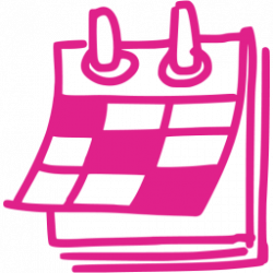 Barbie pink calendar icon - Free barbie pink calendar icons