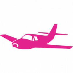 Barbie pink airplane icon - Free barbie pink airplane icons