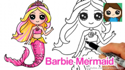 How to Draw Barbie Mermaid Chibi - YouTube