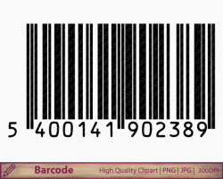 Barcode clipart bar code clip art digital barcode