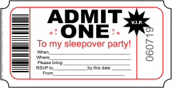 Sleepover Party Invitations - sansalvaje.Com