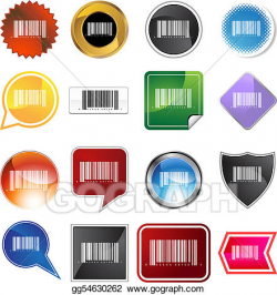 Vector Clipart - Barcode label set. Vector Illustration gg54630262 ...