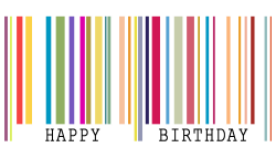 Barcode Birthday Clipart