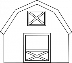 Black and White Barn Clip Art - Black and White Barn Image