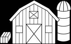 The Images Collection of House barn clip art library silhouette ...