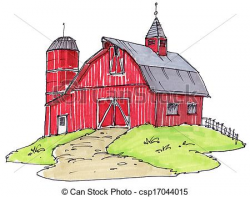 Old Barn Drawing Clipart