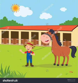 Clipart clipart horse stable pencil and in color barn red barn horse ...