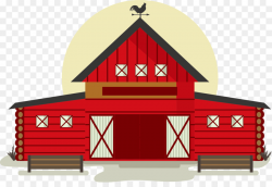 Building Barn Illustration - Red farm warehouse png download - 2580 ...