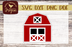 Red Barn SVG Clipart cut file