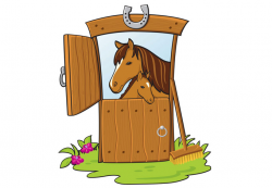 Horse Stable Wall Sticker - Cute Pony Nursery Decor