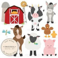 FARM ANIMAL FREE PRINTABLES | Farm Animals Digital Clip Art Clipart ...