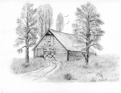 Old Country Barns Clipart