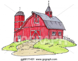 Stock Illustration - Old barn. Clipart Illustrations ...