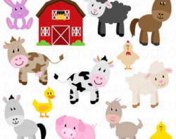 Life in the Farm Clipart Set